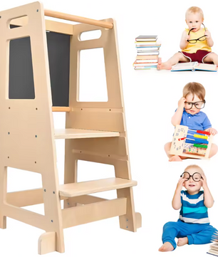 Montessori Leertoren met Bureau en Whiteboard – Verstelbaar en Multifunctioneel