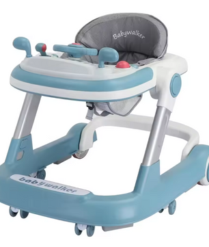 2-in-1 Baby Loopwagen en Duwloopwagen – Opvouwbaar met Afneembare Tray