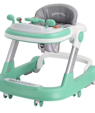 2-in-1 Baby Loopwagen en Duwloopwagen – Opvouwbaar met Afneembare Tray