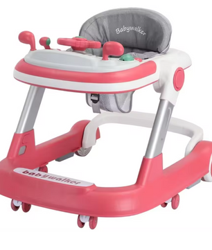 2-in-1 Baby Loopwagen en Duwloopwagen – Opvouwbaar met Afneembare Tray