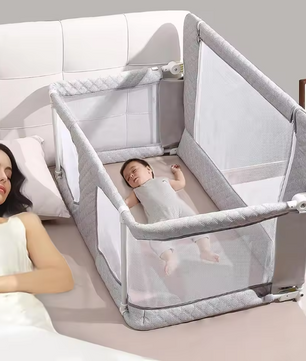 3-in-1 Opvouwbaar Babybedje – Co-Sleeper, Wieg en Box in Één