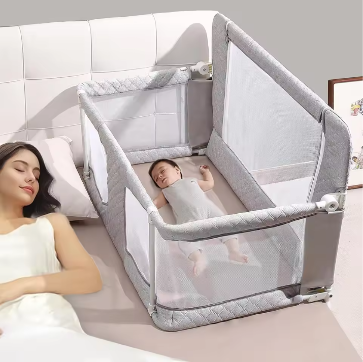 3-in-1 Opvouwbaar Babybedje – Co-Sleeper, Wieg en Box in Één