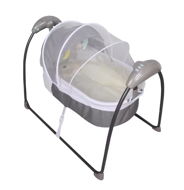 Elektrisch Baby Schommelbed met Afstandsbediening – Timer en 3 Schommelstanden