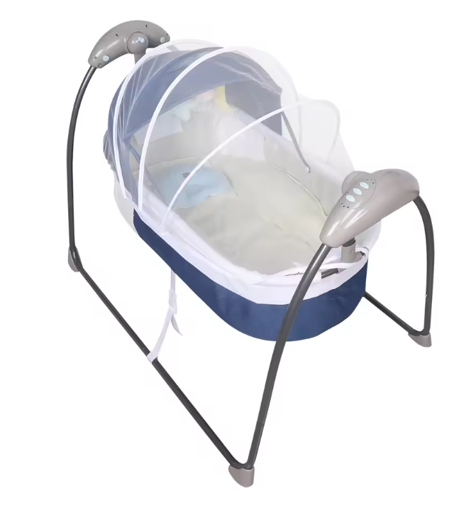 Elektrisch Baby Schommelbed met Afstandsbediening – Timer en 3 Schommelstanden