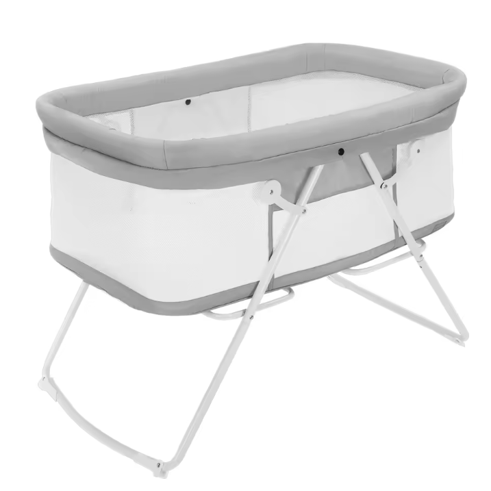 2-in-1 Baby Reisbedje en Wieg – Opvouwbaar Bedside Bed met Matras