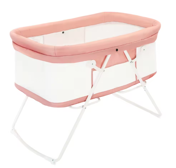 2-in-1 Baby Reisbedje en Wieg – Opvouwbaar Bedside Bed met Matras