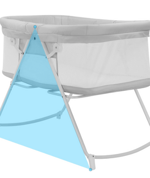 2-in-1 Baby Reisbedje en Wieg – Opvouwbaar Bedside Bed met Matras