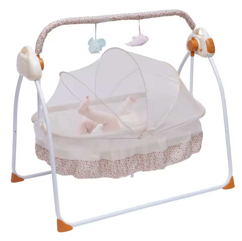 Elektrische Baby Wieg met Schommelfunctie – Automatisch en Opvouwbaar