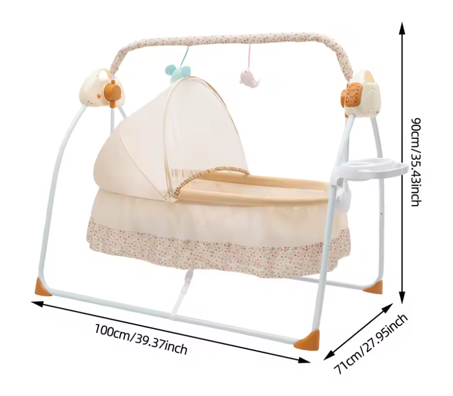 Elektrische Baby Wieg met Automatische Schommelfunctie