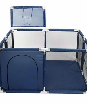 Baby Speelbox / Speelhek met Veiligheidsbarrière en Speelelementen