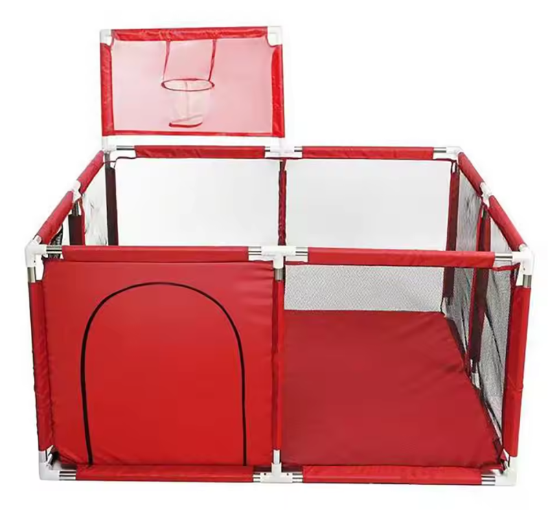 Baby Speelbox / Speelhek met Veiligheidsbarrière en Speelelementen