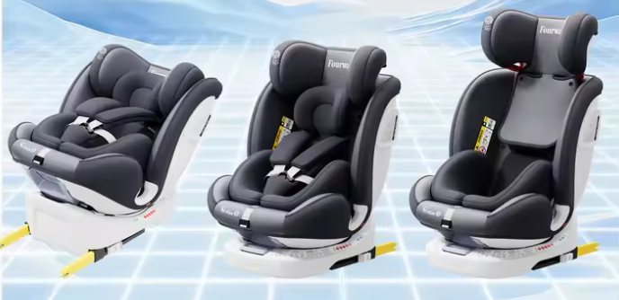 360° Roterend Autostoeltje voor Kinderen – Isofix Kinderzitje met 5-punts Riem (9–36 kg, 0–12 jaar)