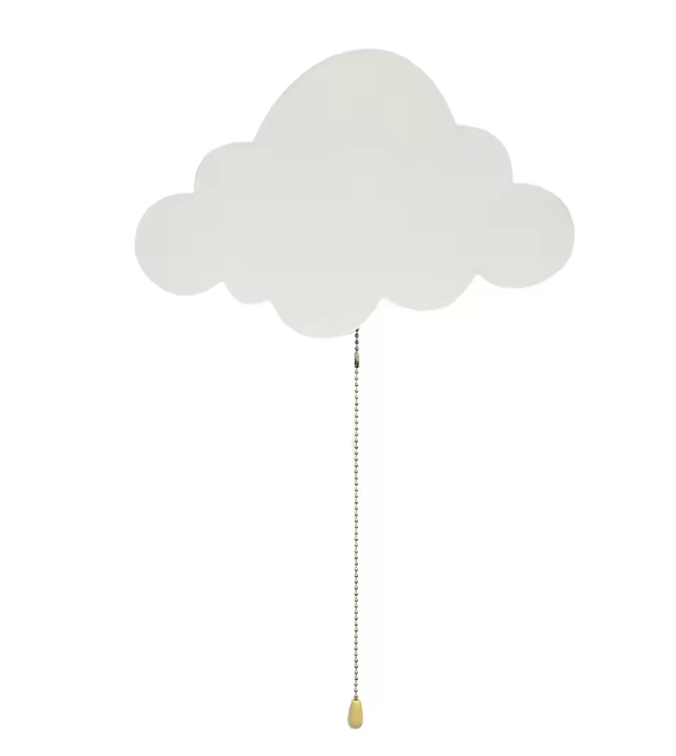 Wolk Nachtlamp voor Kinderkamer – Wandlamp op Batterijen met Zacht Licht