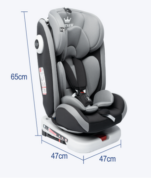 360° Roterend Autostoeltje voor Kinderen – Isofix Kinderzitje met 5-punts Riem(9–36 kg, 0–12 jaar)
