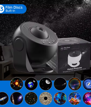 Galaxy Projector Nachtlamp – 360° Roterende Sterrenhemel en Planetarium