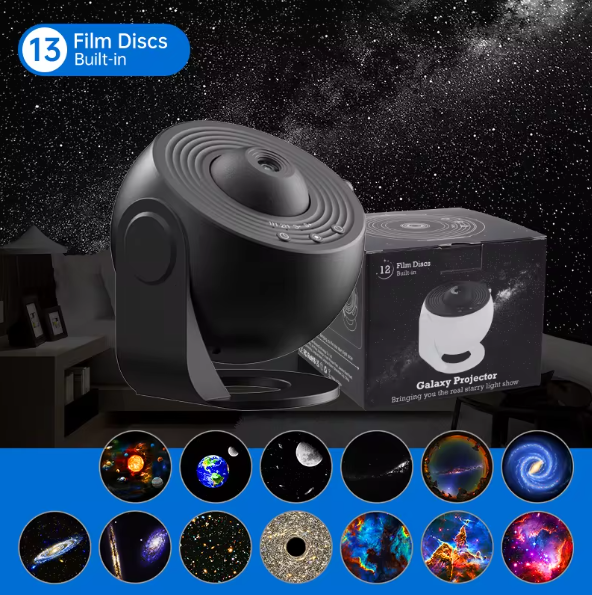 Galaxy Projector Nachtlamp – 360° Roterende Sterrenhemel en Planetarium