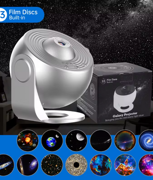 Galaxy Projector Nachtlamp – 360° Roterende Sterrenhemel en Planetarium