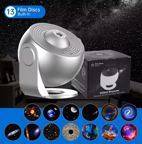 Galaxy Projector Nachtlamp – 360° Roterende Sterrenhemel en Planetarium
