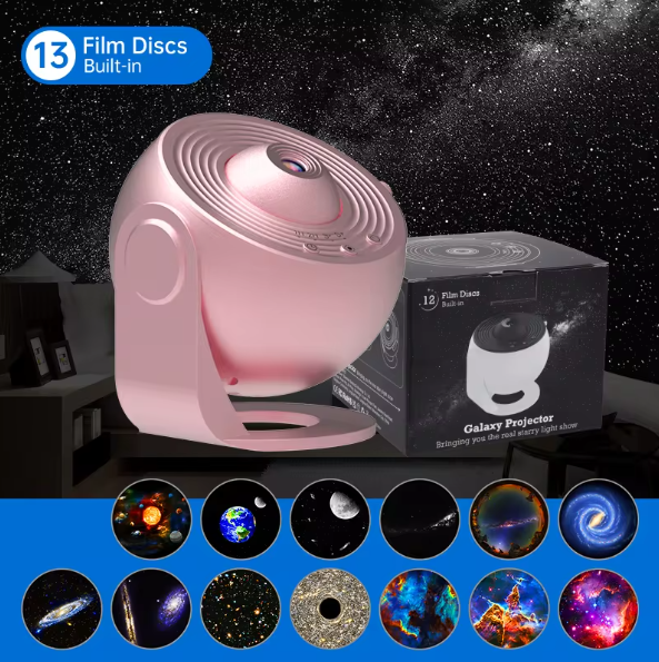 Galaxy Projector Nachtlamp – 360° Roterende Sterrenhemel en Planetarium