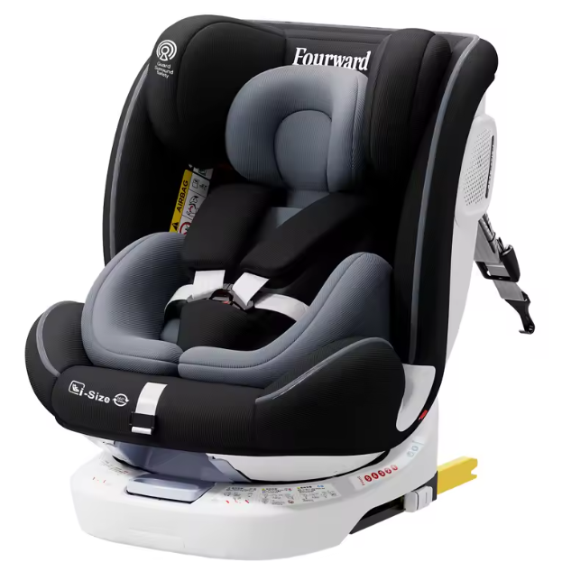 360° Draaibaar Baby-autostoeltje met ISOFIX – Ruimtebesparend Kinderzitje (40–150 cm, 0–12 jaar)