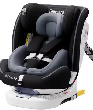 360° Draaibaar Baby-autostoeltje met ISOFIX – Ruimtebesparend Kinderzitje (40–150 cm, 0–12 jaar)