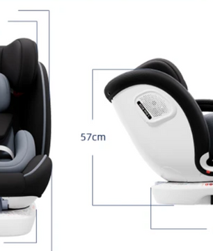 360° Draaibaar Baby-autostoeltje met ISOFIX – Ruimtebesparend Kinderzitje (40–150 cm, 0–12 jaar)
