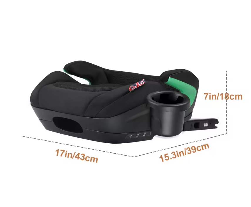 i-Size Verhoogd Kinderautostoeltje met ISOFIX en Armleuningen (125–150 cm)