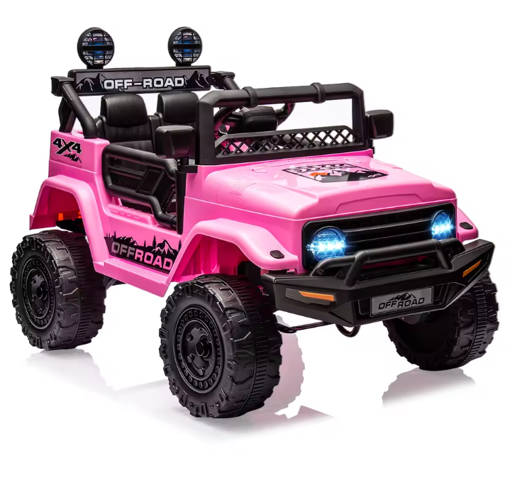Elektrische Kinderauto 12V met Afstandsbediening, Muziek en LED-verlichting (vanaf 3 jaar)