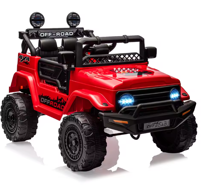 Elektrische Kinderauto 12V met Afstandsbediening, Muziek en LED-verlichting (vanaf 3 jaar)