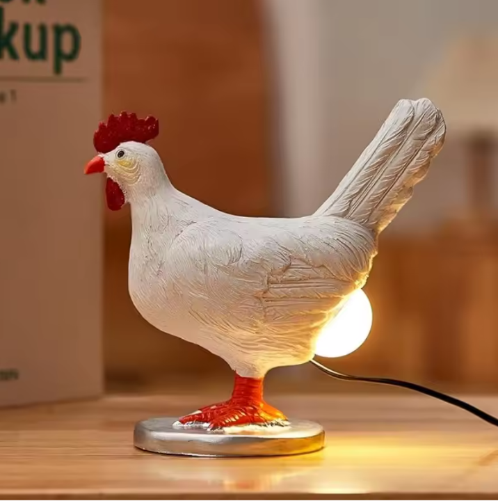 LED Nachtlamp met Dierfiguur – Schattige Kip voor Kinderkamer en Decoratie