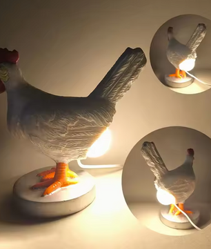LED Nachtlamp met Dierfiguur – Schattige Kip voor Kinderkamer en Decoratie