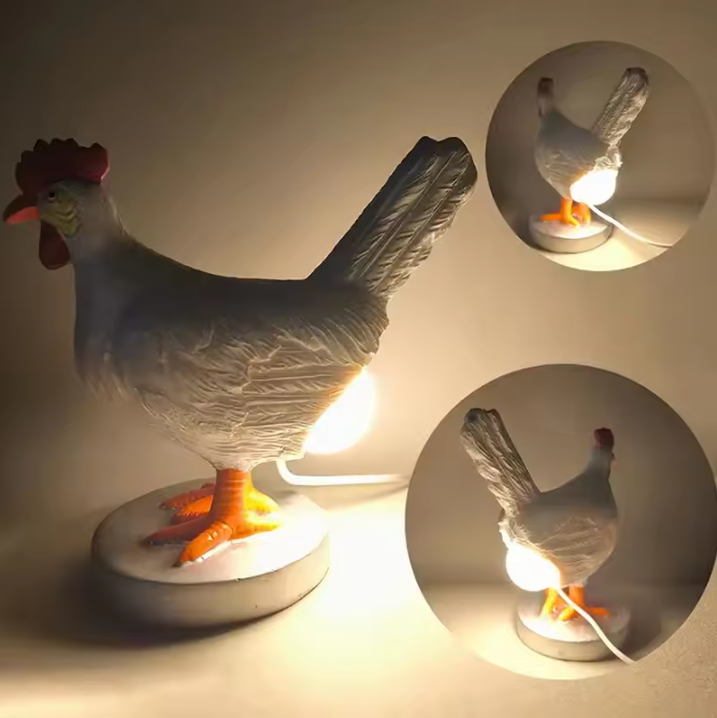 LED Nachtlamp met Dierfiguur – Schattige Kip voor Kinderkamer en Decoratie