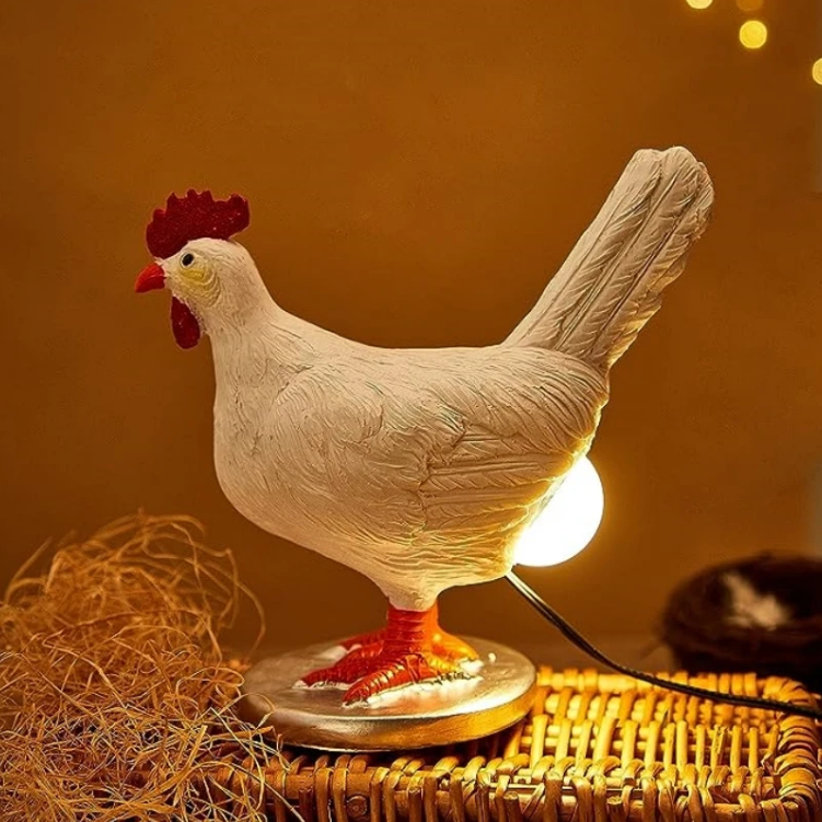 LED Nachtlamp met Dierfiguur – Schattige Kip voor Kinderkamer en Decoratie