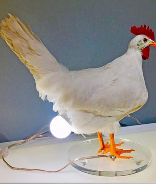 LED Nachtlamp met Dierfiguur – Schattige Kip voor Kinderkamer en Decoratie