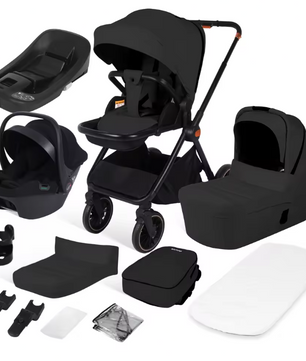 4-in-1 Opvouwbare Kinderwagen met Converteerbaar Baby-autostoeltje (tot 26 kg)