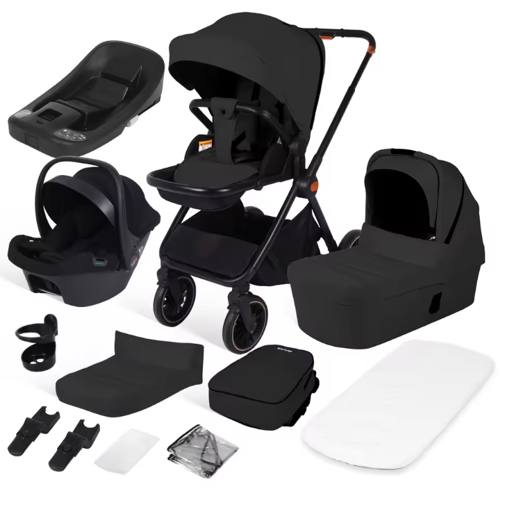 4-in-1 Opvouwbare Kinderwagen met Converteerbaar Baby-autostoeltje (tot 26 kg)