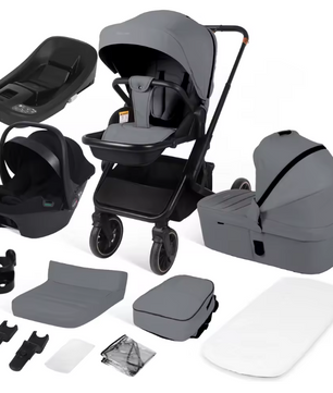4-in-1 Opvouwbare Kinderwagen met Converteerbaar Baby-autostoeltje (tot 26 kg)
