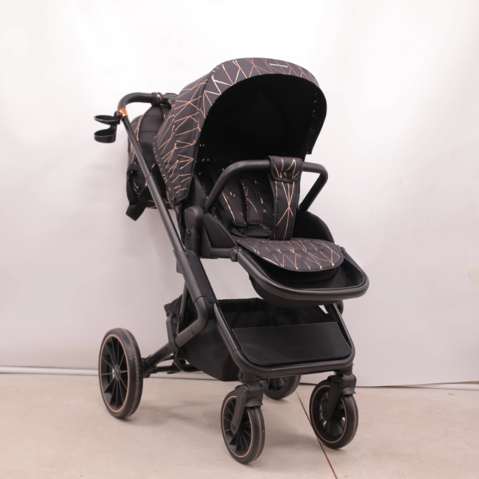 4-in-1 Opvouwbare Kinderwagen met Converteerbaar Baby-autostoeltje (tot 26 kg)