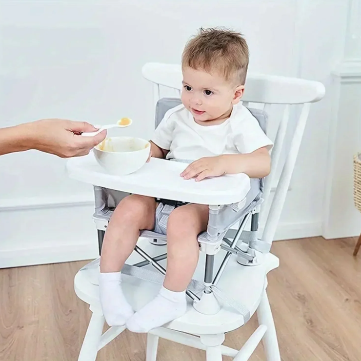 Opvouwbaar Draagbaar Babyzitje met Eetblad – Voor Binnen en Buiten (6–36 maanden)