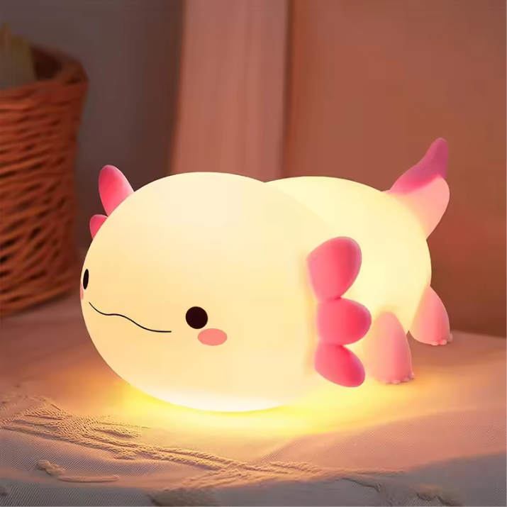Zachte Siliconen Nachtlamp met Touchbediening – Oplaadbaar via USB, 3-Standen Dimbaar en Warm LED Nachtlicht