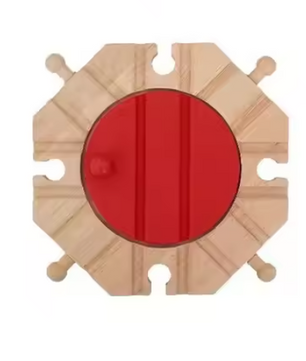 Houten Treinbaan Accessoire van Beukenhout – Educatief Speelgoed voor Kinderen