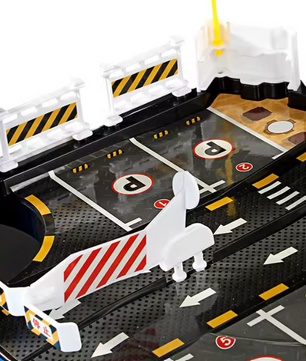Grote Parkeergarage Speelset met Handlift en Racebaan – Elektrisch Autospeelgoed