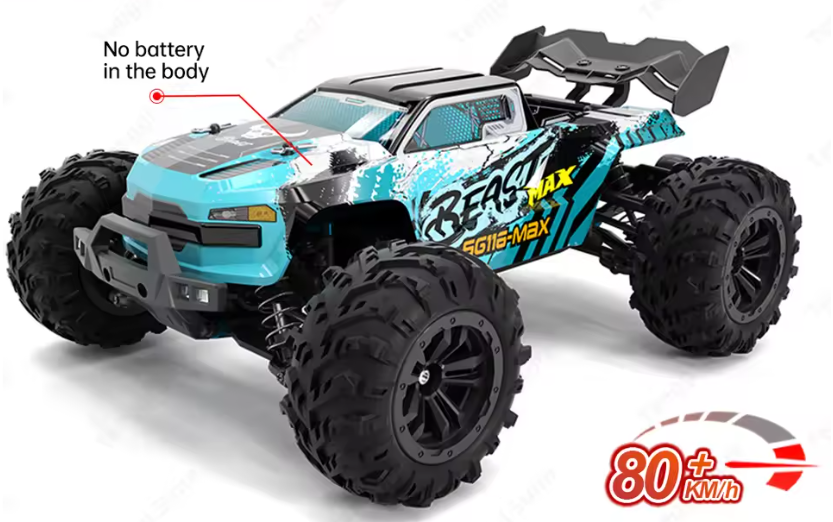 RC Offroad Drift Raceauto 1:16 – 4WD, Brushless Motor en Hoge Snelheid