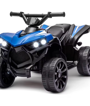 Elektrische Kinder Quad 6V – Accu Voertuig met LED, Muziek en Veilig Rijtempo