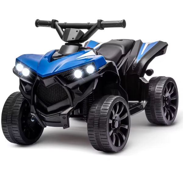 Elektrische Kinder Quad 6V – Accu Voertuig met LED, Muziek en Veilig Rijtempo