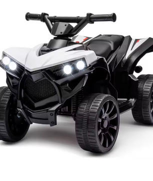 Elektrische Kinder Quad 6V – Accu Voertuig met LED, Muziek en Veilig Rijtempo