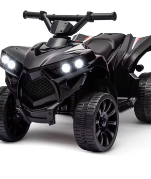 Elektrische Kinder Quad 6V – Accu Voertuig met LED, Muziek en Veilig Rijtempo