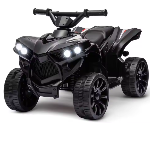 Elektrische Kinder Quad 6V – Accu Voertuig met LED, Muziek en Veilig Rijtempo
