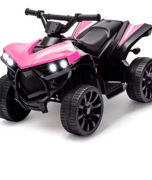 Elektrische Kinder Quad 6V – Accu Voertuig met LED, Muziek en Veilig Rijtempo