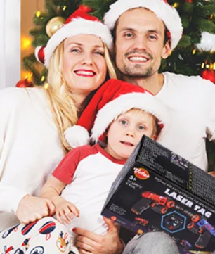 Laser Tag Set met 4 Infrarood Blasters en Badges – Indoor en Outdoor Spel